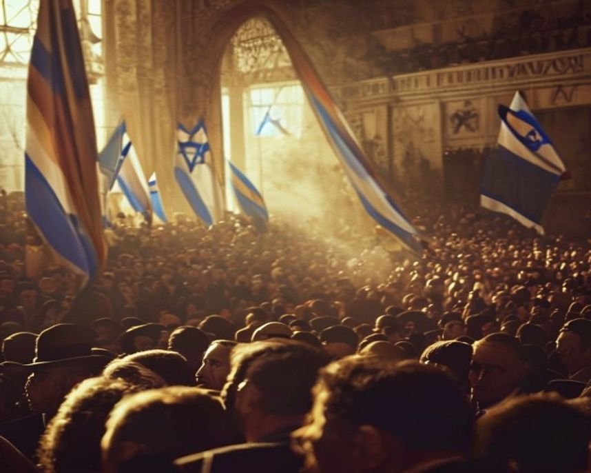 Imagem gerada por IA representando O Despertar de uma Nação